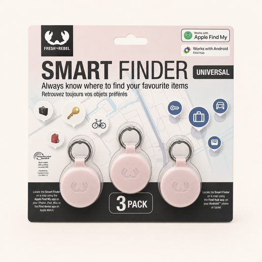 Fresh 'n Rebel Smart Finder Universal 3-pack in pastel rose