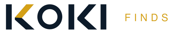 Koki Finds horizontal website logo